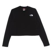 The North Face Långärmad Crop Tee Svart Black, Dam