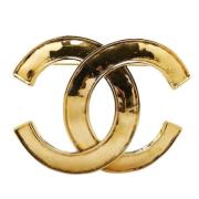 Chanel Vintage Pre-owned Tyg chanel-smycken Yellow, Dam