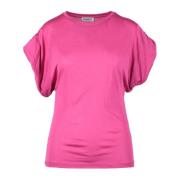 Dondup Silkeblandning T-shirt Pink, Dam