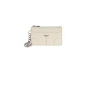 Zadig & Voltaire Vintage Flash Läderkorthållare Beige, Dam