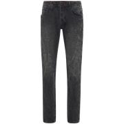 Philipp Plein Slim Fit Denim Jeans Gray, Herr