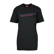 Diesel Svart T-shirt för kvinnor Black, Dam