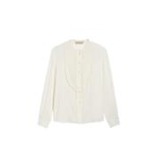 Vanessa Bruno Bohemisk Blus Deal Beige, Dam