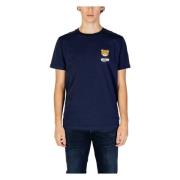 Moschino Bomull Herrunderkläder T-shirt Höst/Vinter Blue, Herr