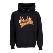 Thrasher Svart X Neckface Hoodie Herr Black, Herr