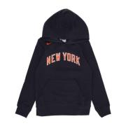 Nike NBA Fleece Hoodie New York Knicks Blue, Herr