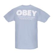 Obey Klassisk Motstånd Tee i God Grå Gray, Herr