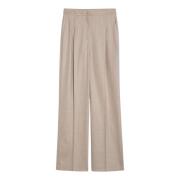 Loulou Studio Regular Fit Byxor Beige, Dam