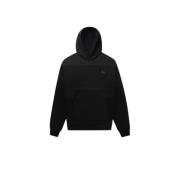 Balr. Mesh Overlay Hoodie i Jet Black Black, Herr