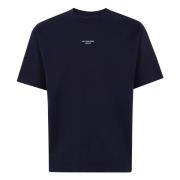 Drole de Monsieur Klassisk Slogan T-shirt Navy Blue, Herr