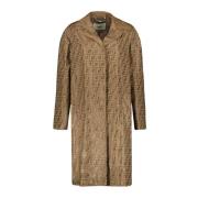 Fendi Jacquard Kappa med FF Print Beige, Dam