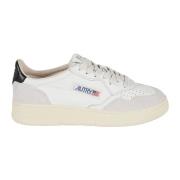 Autry Vita Svarta Sneakers med Mockadetalj White, Dam