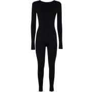 Entire Studios Soot Catsuit i Nylon Spandex Black, Dam