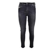 Diesel Bomull Elastan Jeans Gray, Dam