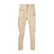 Dsquared2 Cargo Stil Beige Byxor Beige, Herr