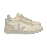 Veja Beige Läder V-10 Sneakers Beige, Dam