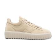 Hogan Beige Mocka Sneakers med Rund Tå Beige, Herr