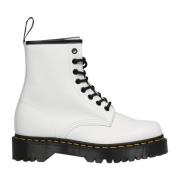 Dr. Martens Vita Släta Stridskängor White, Dam