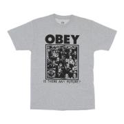 Obey Klassisk Heather Grey Crew Neck T-Shirt Gray, Herr