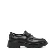 ASH Svarta Läderloafers Black, Dam