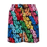 Dsquared2 Badshorts med logotyp Multicolor, Herr