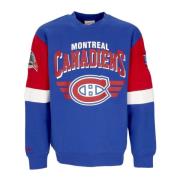 Mitchell & Ness NHL Crewneck Sweatshirt Firande Lagfärger Blue, Herr