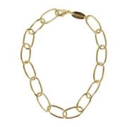 Federica Tosi Guld Lace Bolt Halsband Yellow, Dam