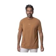 Karl Lagerfeld T-shirt kamel med logotyp Brown, Herr