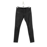 Yves Saint Laurent Vintage Pre-owned Bomull jeans Black, Dam