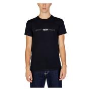 Emporio Armani Mäns Höst/Vinter T-shirt och Polo Black, Herr