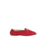 Gucci Vintage Pre-owned Mocka lgskor Red, Dam