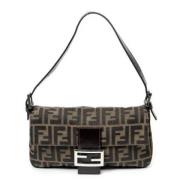 Fendi Vintage Pre-owned Canvas fendi-vskor Green, Dam