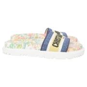 Dior Vintage Pre-owned Canvas sandaler Multicolor, Dam