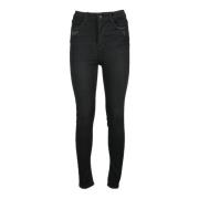 MET Bomullsblandning Stretchiga Jeans Black, Dam