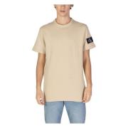 Calvin Klein Jeans Herr Bomull T-shirt och Polo Beige, Herr