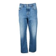 Diesel Bomullsblandning Stiliga Jeans Blue, Herr