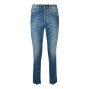 Cycle Denim Stretch Jeans Blue, Dam