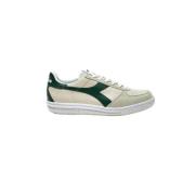 Diadora Grön läder sneaker Green, Herr