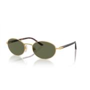 Persol Guld Oval Polariserade Solglasögon Yellow, Unisex