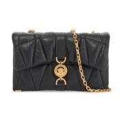 Versace Quiltad Nappa Läder Miniväska Black, Dam