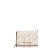 Michael Kors Snygg Logo Print Plånbok Beige, Dam