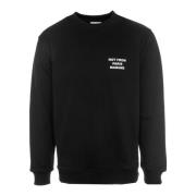 Drole de Monsieur Sweatshirt med Statement-tryck Löst Passform Black, ...