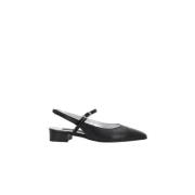 Carel Svart Häl Slingback Mary-Jane Sko Black, Dam