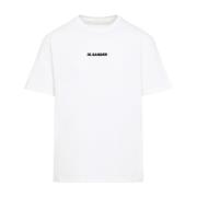 Jil Sander Porslin Logo T-shirt White, Herr