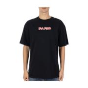 Philippe Model Paris Print Bomull Jersey T-shirt Black, Herr