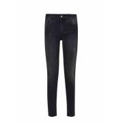 Liu Jo Svart Rhinestone Skinny Jeans Black, Dam