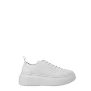 Armani Exchange Vita Läder Sneakers Vår/Sommar Kollektion White, Dam