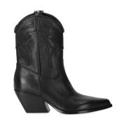 Elena Iachi Svart Texansk Cowboy Ankelboot Black, Dam