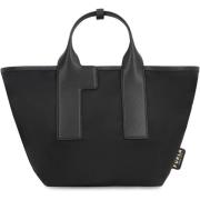 Furla Nylon Tote med läderdetaljer Black, Dam