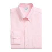 Brooks Brothers Rosa Regular Fit Non-Iron Bomull Oxford Skjorta med Bu...